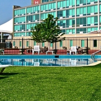 Fake Grass Carpet Cathedral City, California Rooftop, Kids Swimming Pools