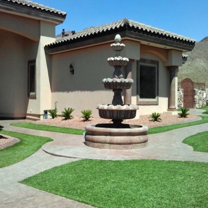 Artificial Turf Installation Hacienda Heights, California Landscape Ideas, Front Yard Design