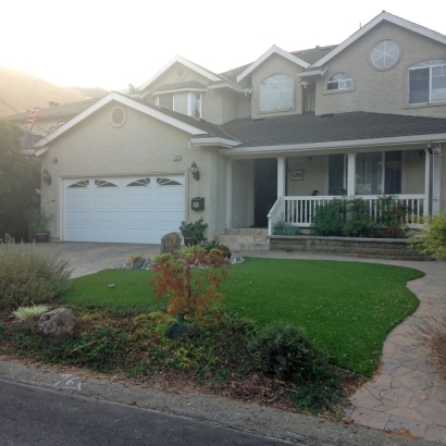 Fake Grass Carpet Quartz Hill, California Landscape Rock, Front Yard