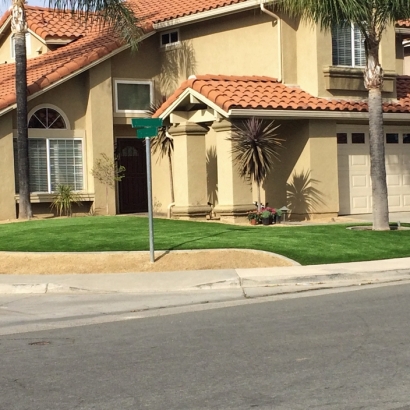 Fake Grass Desert Hot Springs, California Landscape Rock, Front Yard Ideas