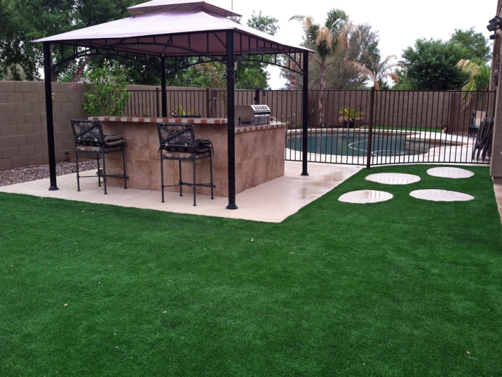 Fake Grass Brea, California Backyard Deck Ideas, Backyard Landscaping