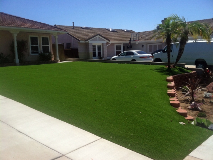 Fake Turf Westlake Village, California Landscape Design, Front Yard Design