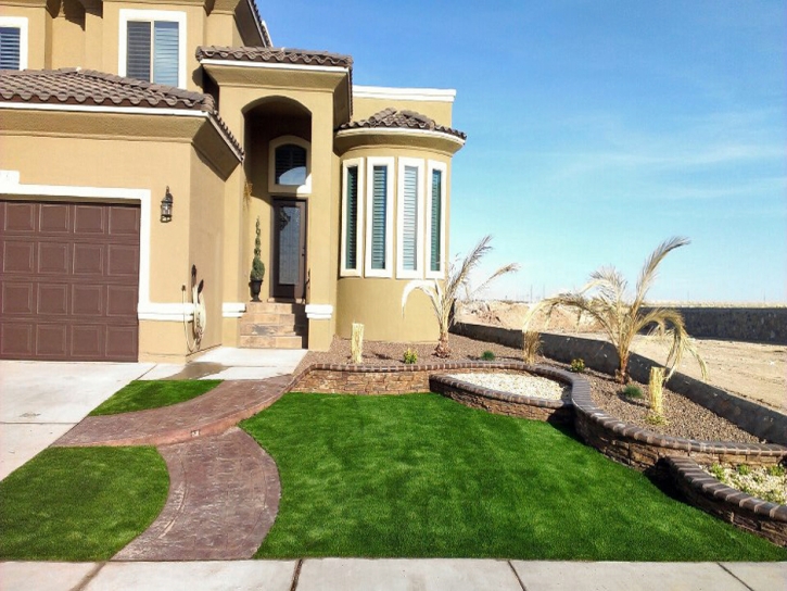 Faux Grass Manhattan Beach, California Paver Patio, Front Yard Landscape Ideas