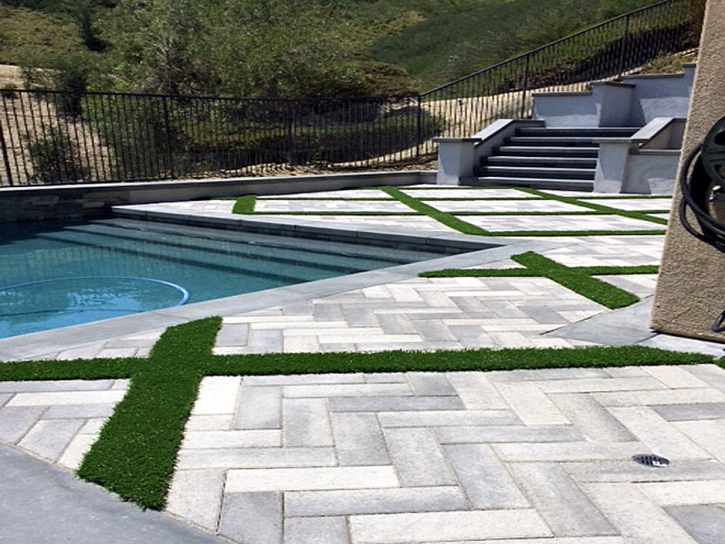 Grass Carpet Malibu Beach, California Paver Patio, Swimming Pools