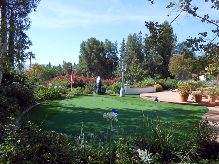 Grass Installation Morongo Valley, California Golf Green, Backyard Landscaping