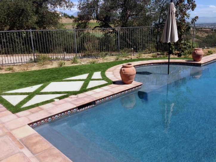 Grass Turf Agua Dulce, California Paver Patio, Swimming Pool Designs